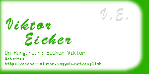 viktor eicher business card